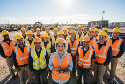large team and one supervisor, all employees happy with the supervisor, field workers